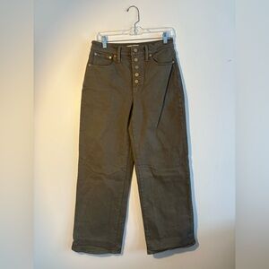 Madewell Vintage Wide Leg Jeans - Olive